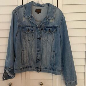 Risen Distressed Women’s Denim Jacket
